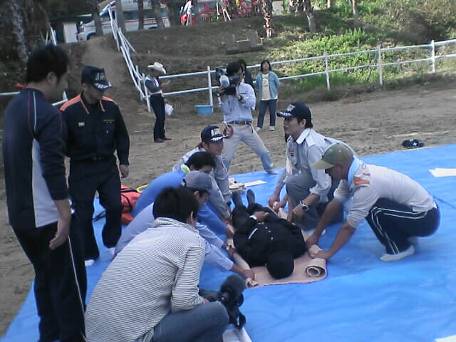 兵庫県立障害者高等技術専門学院実習生が救急訓練